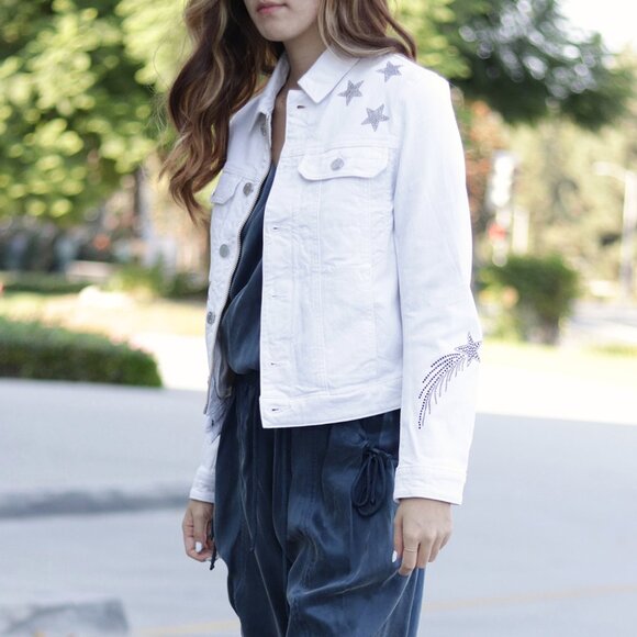 Zadig & Voltaire Jackets & Blazers - NWT - Zadig & Voltaire Kioki Multi Strass Jacket WHITE SHCA3404F✨